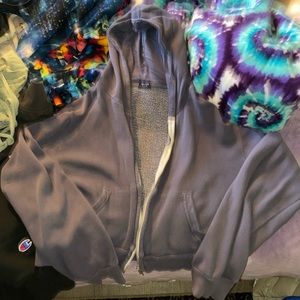 Brandy Melville cropped zip up